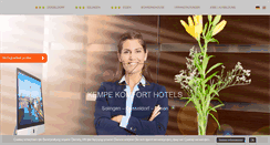 Desktop Screenshot of kempehotels.de