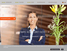 Tablet Screenshot of kempehotels.de